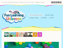 Tablet Screenshot of funlearninguniverse.com